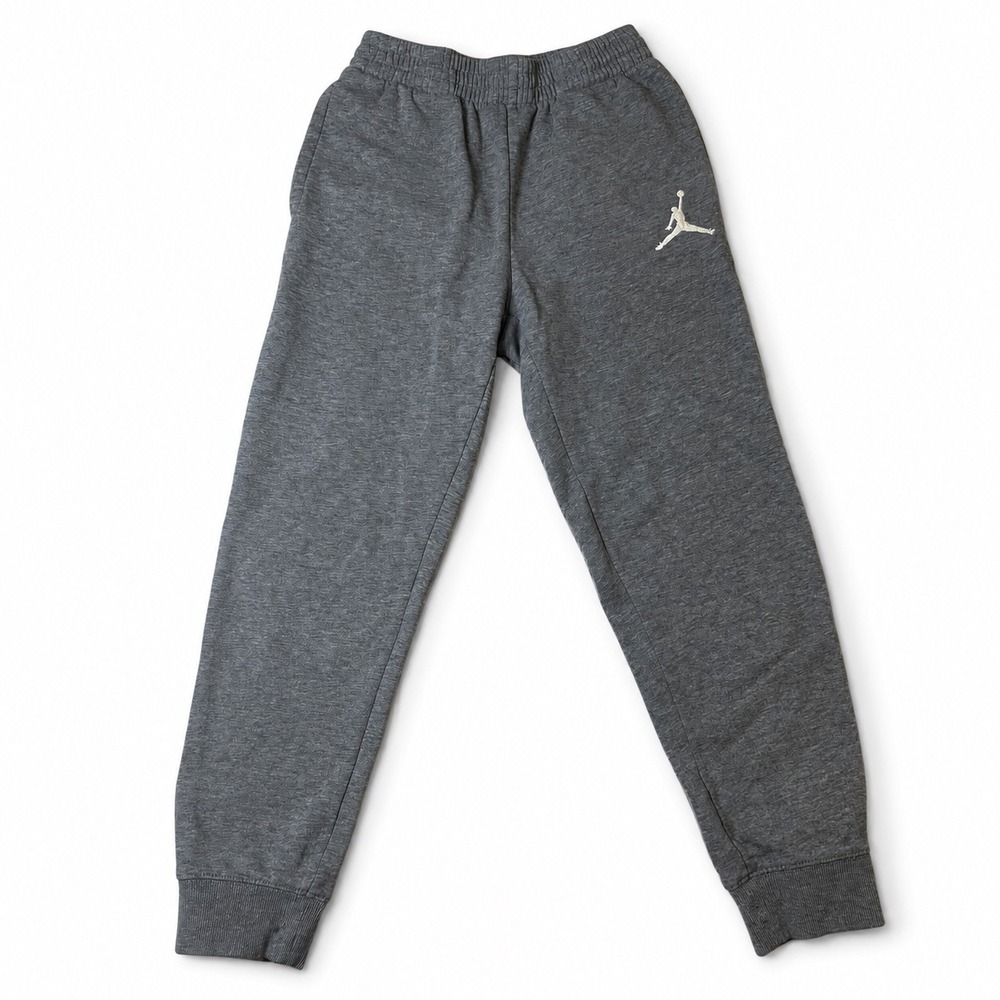 Jordan | Boys Grey Fleece Jogger Pants | Size Medium 10-12Y